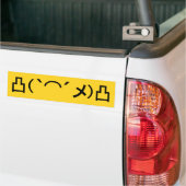 Autocollant De Voiture Mo' Angry Emoticon Japonais Kaomoji (Sur camion)