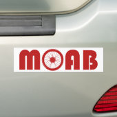 Autocollant De Voiture Moab (Roue à vélo) (En voiture)