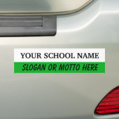 Autocollant De Voiture Modèle blanc et vert Bumpersticker (En voiture)