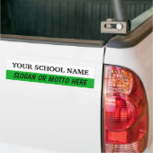 Autocollant De Voiture Modèle blanc et vert Bumpersticker (Sur camion)