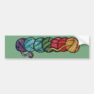 Autocollant De Voiture Modèle de boules de fil arc-en-ciel