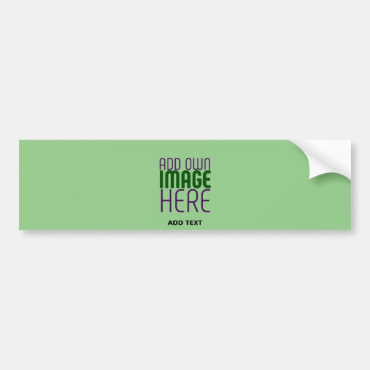 AUTOCOLLANT DE VOITURE MODELE DE TEXTE D'IMAGE VERT MENTHE ÉDITABLE MODER (Devant)