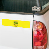 AUTOCOLLANT DE VOITURE MODELE DE TEXTE IMAGE JAUNE CLAIR MODIFIABLE MODER (Sur camion)