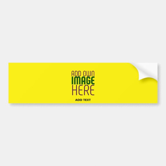 AUTOCOLLANT DE VOITURE MODELE DE TEXTE IMAGE JAUNE CLAIR MODIFIABLE MODER (Devant)