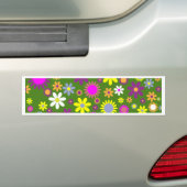 Autocollant De Voiture Modèle Floral Retro - Van à fleurs (En voiture)