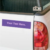 Autocollant De Voiture Modèle simple à bumper Sticker, Purple 6600CC (Sur camion)