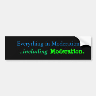 Autocollant De Voiture Modération