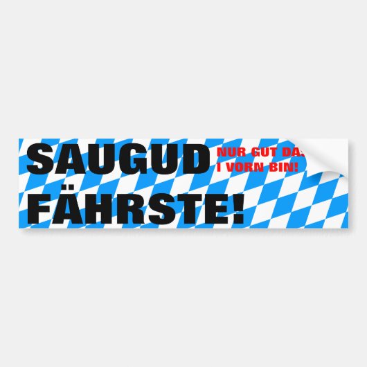 Autocollant De Voiture Modern Blue White Fresh Bavaria Pattern (Devant)