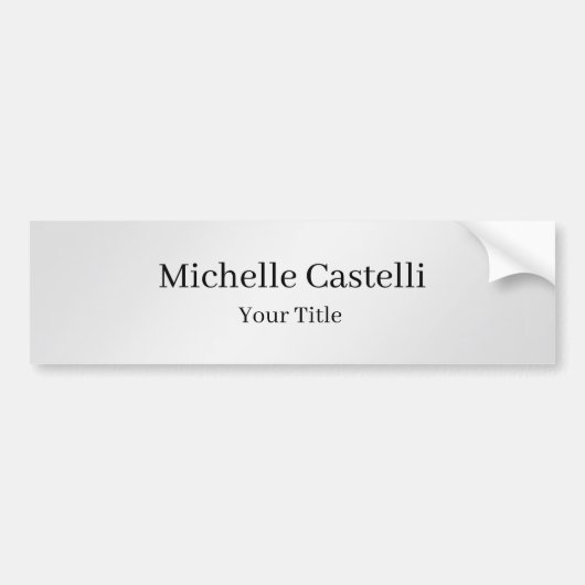 Autocollant De Voiture Moderne Professionnel Unique Gris Doux (Devant)