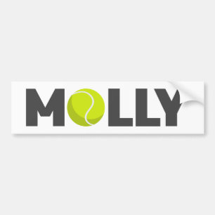 Autocollant De Voiture Molly Tennis