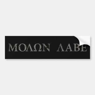 Autocollant De Voiture Molon Labe (venu et obtenez-le)