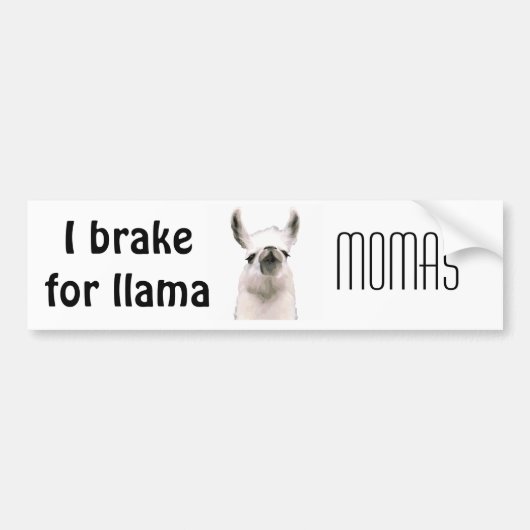 Autocollant De Voiture Moma Llama (Devant)