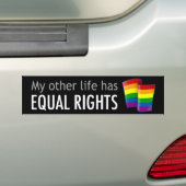 Autocollant De Voiture Mon autre Sticker Arc-en-ciel foncé (En voiture)