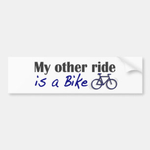 Autocollant De Voiture Mon autre tour est un vélo