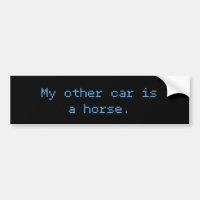 Mon Autre Voiture Est Un Cheval