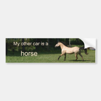 Autocollant De Voiture Mon autre voiture est un cheval