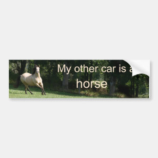 Autocollant De Voiture Mon autre voiture est un cheval