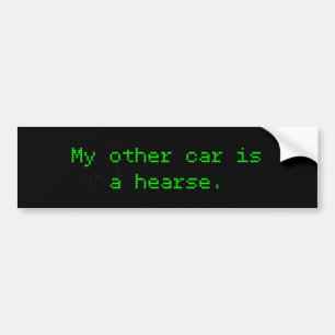 Autocollant De Voiture Mon Autre Voiture Est Un Coeur