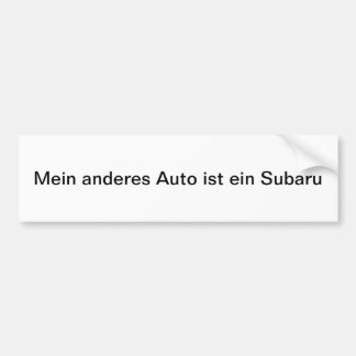 Autocollant De Voiture Mon autre voiture est un Subaru