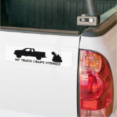 Autocollant De Voiture Mon camion chie des hybrides (Sur camion)
