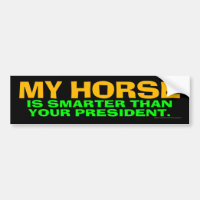 Mon cheval est plus futé que votre président