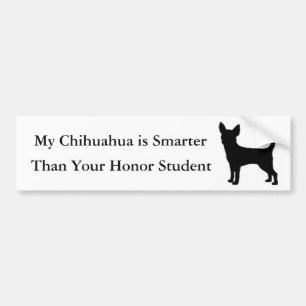 Autocollant De Voiture Mon chiwawa est plus futé