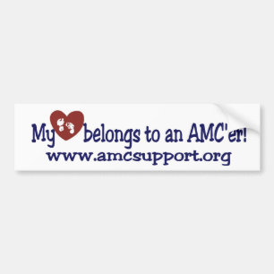 Autocollant De Voiture Mon coeur appartient à mon AMC'er