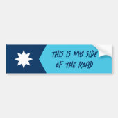 Autocollant De Voiture Mon Côté De La Route Minnesota Drapeau Sticker (Devant)