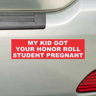 AUTOCOLLANT DE VOITURE MON ENFANT CONTRE VOTRE ENFANT ROLL HONNEUR