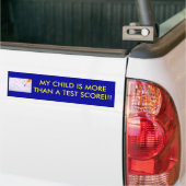 AUTOCOLLANT DE VOITURE MON ENFANT EST PLUS QU'UNE NOTE DU TEST ! ! ! (Sur camion)