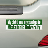 Autocollant De Voiture Mon enfant va à Miskatonic (En voiture)