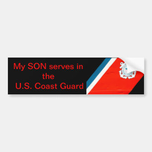 Autocollant De Voiture mon fils sert l'USCG