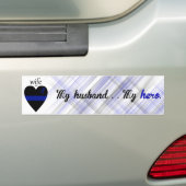 Autocollant De Voiture Mon mari. Mon héros (En voiture)