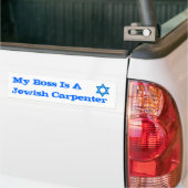 Autocollant De Voiture Mon patron est charpentier juif d'A (Sur camion)