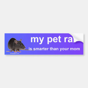 Autocollant De Voiture mon rat d'animal familier