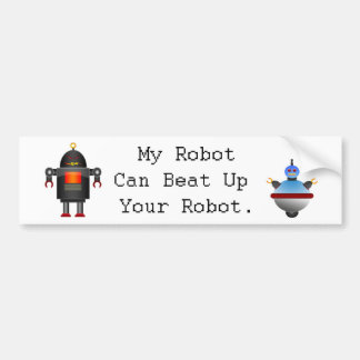 Autocollant De Voiture Mon robot peut battre votre robot