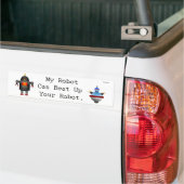 Autocollant De Voiture Mon robot peut battre votre robot (Sur camion)