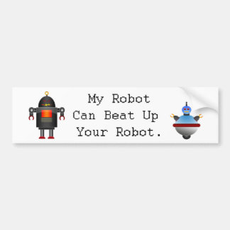 Autocollant De Voiture Mon robot peut battre votre robot
