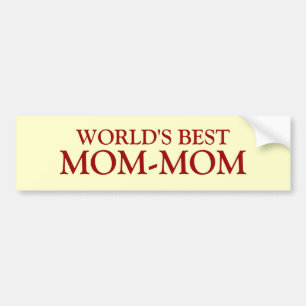 AUTOCOLLANT DE VOITURE MONDE MEILLEUR, MOM-MOM