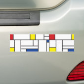 Autocollant De Voiture Mondrial Minimaliste Géométrique De Stijl Art Mode (En voiture)
