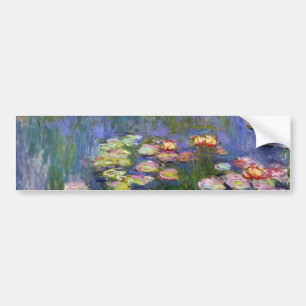Autocollant De Voiture Monet Water Lilies Fine Art (1916)