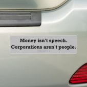 Autocollant De Voiture MoneySpeechCorpPerson (En voiture)