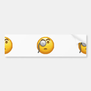 Autocollant De Voiture monocle émoji