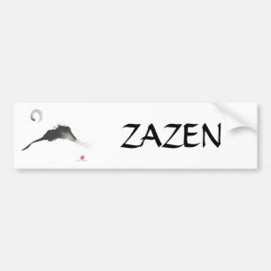 Autocollant De Voiture Montagne, un Sumi-e