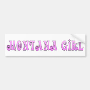 Autocollant De Voiture Montana Girl Pink