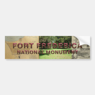 Autocollant De Voiture Monument national du Fort Frederica