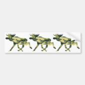 Autocollant De Voiture Moose / Elk Woodland Camouflage / Camo (Devant)