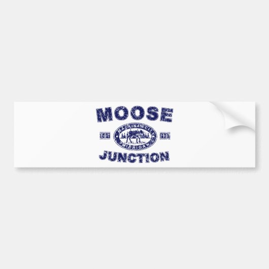 Autocollant De Voiture Moose-Junction-Distressed-[ (Devant)