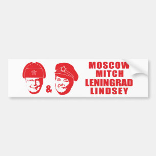 Autocollant De Voiture Moscou Mitch et Leningrad Lindsey