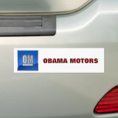 AUTOCOLLANT DE VOITURE MOTEURS D'OBAMA (En voiture)